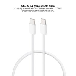 Cable usb - c 2.0 nanocable 60w usb - c - m - m - 1m