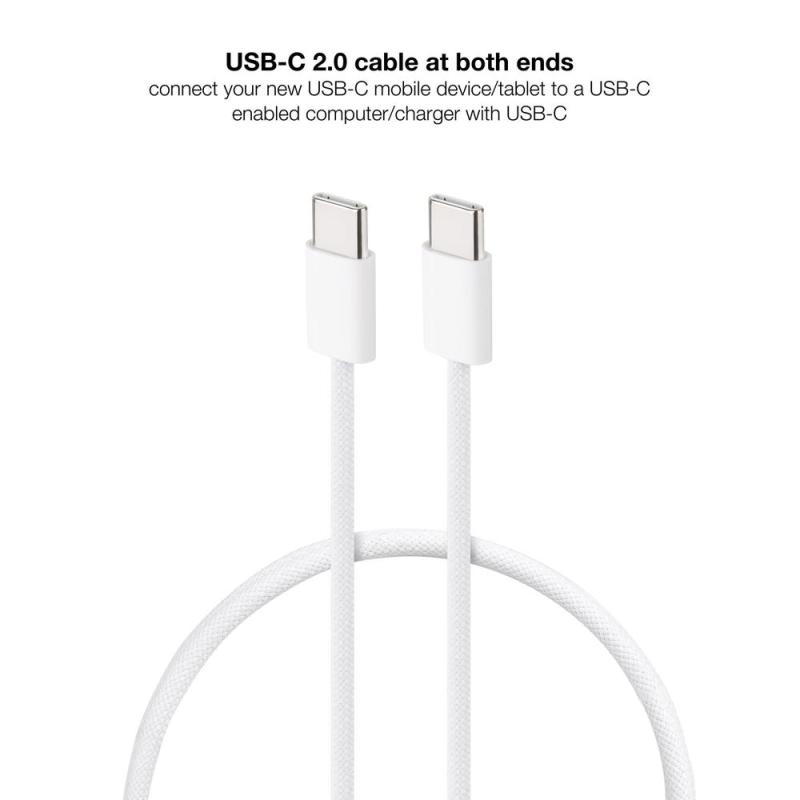 Cable usb - c 2.0 nanocable 60w usb - c - m - m - 1m