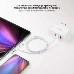Cable usb - c 2.0 nanocable 60w usb - c - m - m - 1m