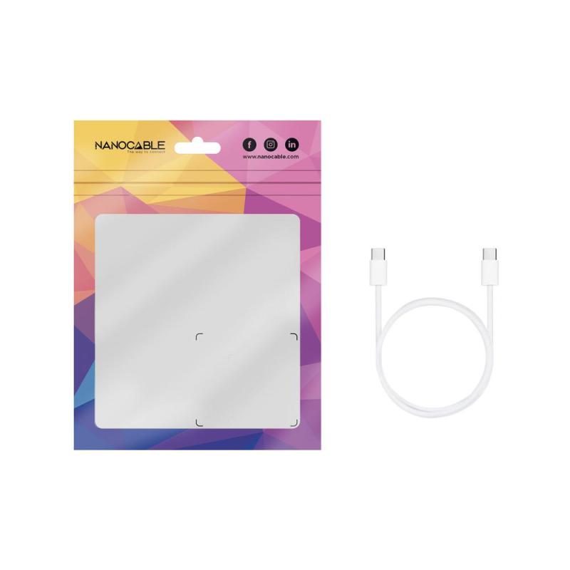 Cable usb - c 2.0 nanocable 60w usb - c - m - m - 1m