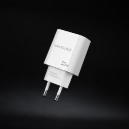 Cargador nanocable pared usb - c pd 30w blanco