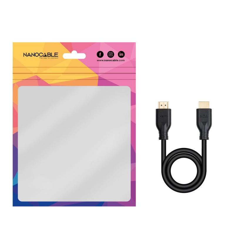 Cable hdmi v2.0 nanocable 4k@60hz 18gbps ccs 1.5 m