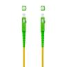 Cable de fibra optica nanocable sc - apc a sc - apc monomodo simplex lszh - amarillo - 3 m
