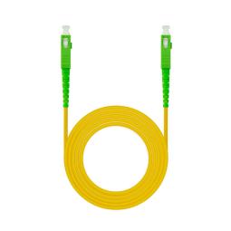 Cable de fibra optica nanocable sc - apc a sc - apc monomodo simplex lszh - amarillo - 3 m