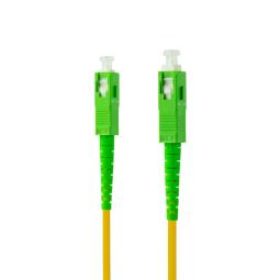Cable de fibra optica nanocable sc - apc a sc - apc monomodo simplex lszh - amarillo - 3 m