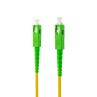 Cable de fibra optica nanocable sc - apc a sc - apc monomodo simplex lszh - amarillo - 3 m