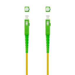 Cable de fibra optica nanocable sc - apc a sc - apc monomodo simplex lszh - amarillo - 3 m