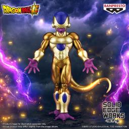 Figura banpresto dragon ball super solid edge works golden frieza