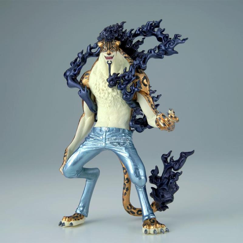 Figura banpresto one piece king of artist rob lucci awakening - special ver. -