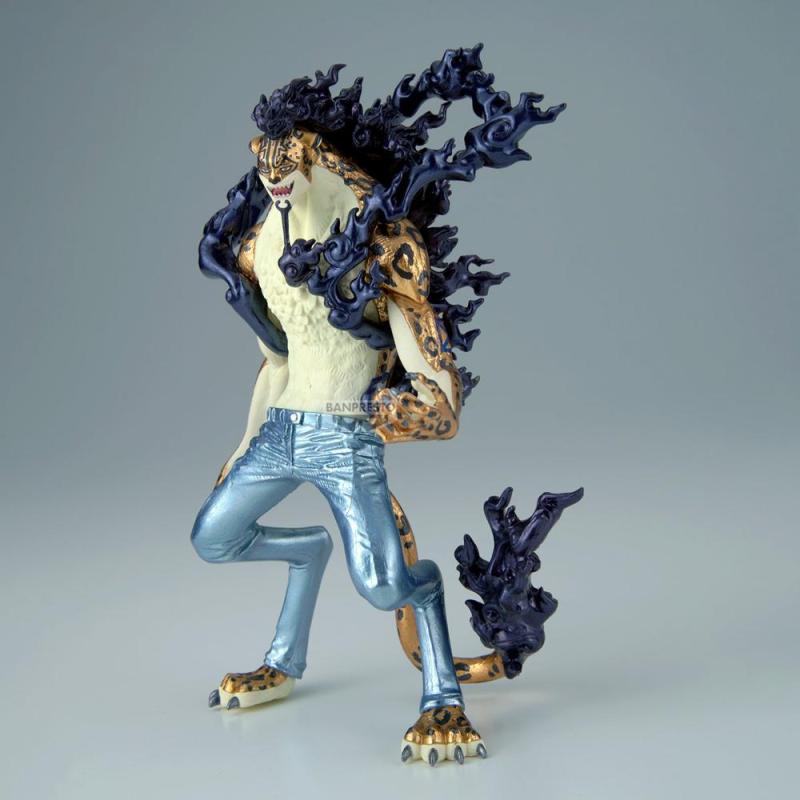 Figura banpresto one piece king of artist rob lucci awakening - special ver. -