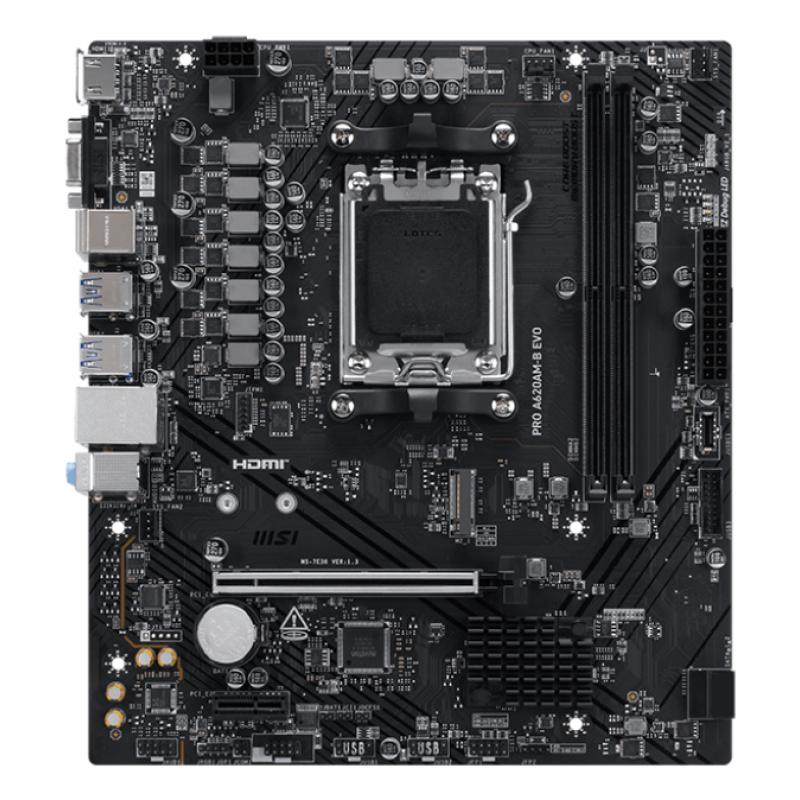 Placa base msi pro a620am - b evo am5 matx