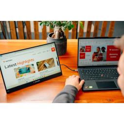 Monitor led portatil 14 pulgadas verbatim touch light ips - fhd - mini hdmi