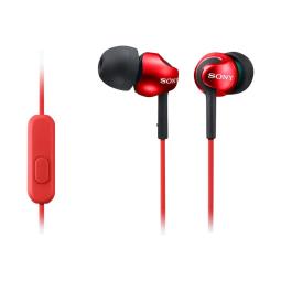 Auriculares sony mdr - ex110ap rojo