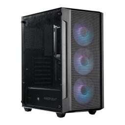 Caja ordenador gaming keep out ko xc - 200 matx rgb cristal templado negra