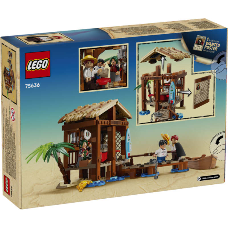 Lego one piece netflix cabaña del pueblo molino