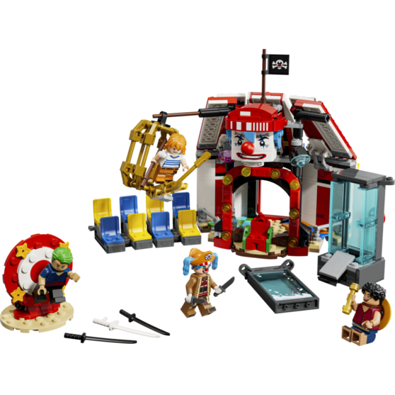 Lego one piece netflix carpa de circo de buggy