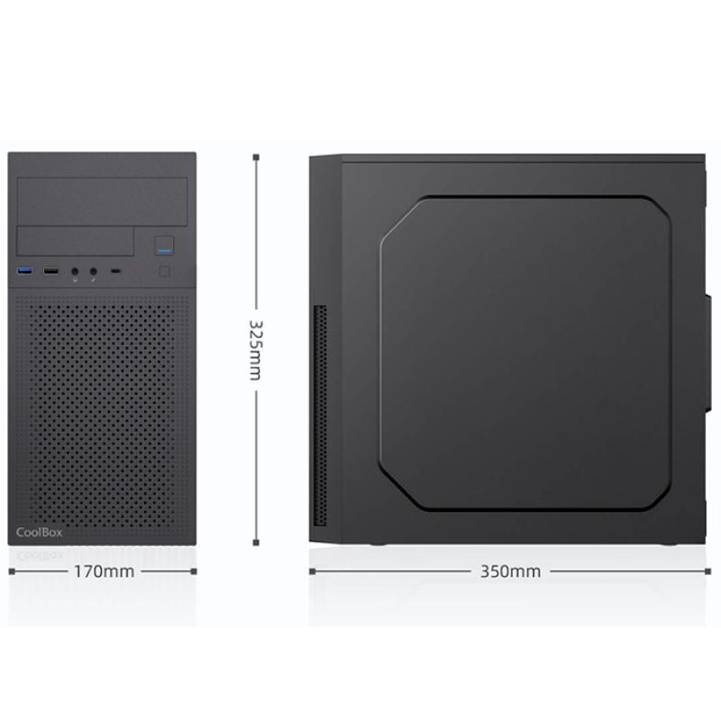 Caja ordenador coolbox m680 matx negra 500w