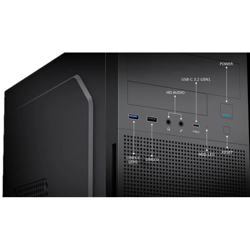 Caja ordenador coolbox m680 matx negra 500w