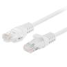 Cable red lanberg latiguillo cat.6 u - utp 0.25m blanco fluke passed 10 unidades