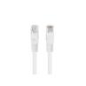 Cable red lanberg latiguillo cat.6 u - utp 0.25m blanco fluke passed 10 unidades