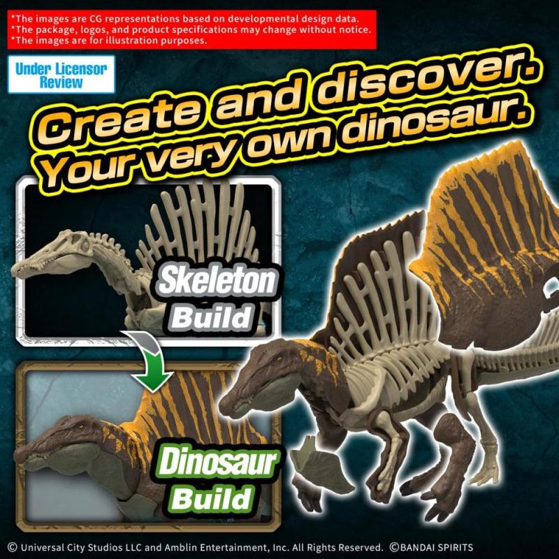 Maqueta bandai hobby plannosaurus jurassic world spinosaurus 3l