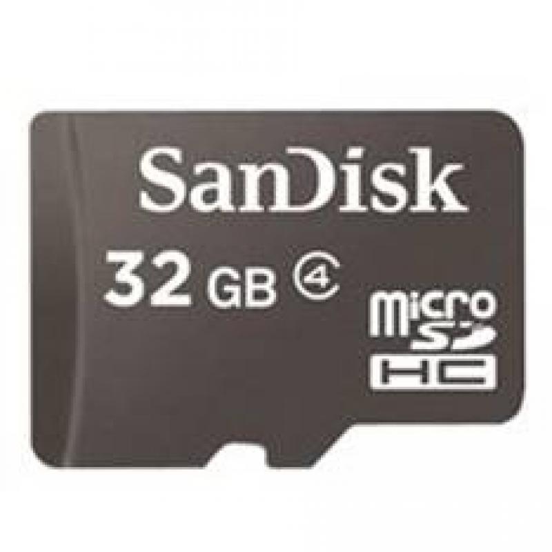 Tarjeta memoria micro secure digital 32gb sandisk clase 4 sdhc - Imagen 1