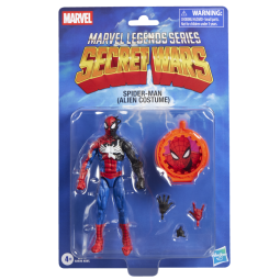 Figura hasbro marvel legends series secret wars spider - man (alien costume)