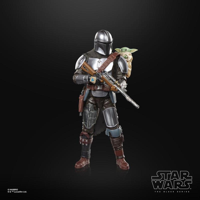 Figura hasbro star wars the black series the mandalorian and grogu