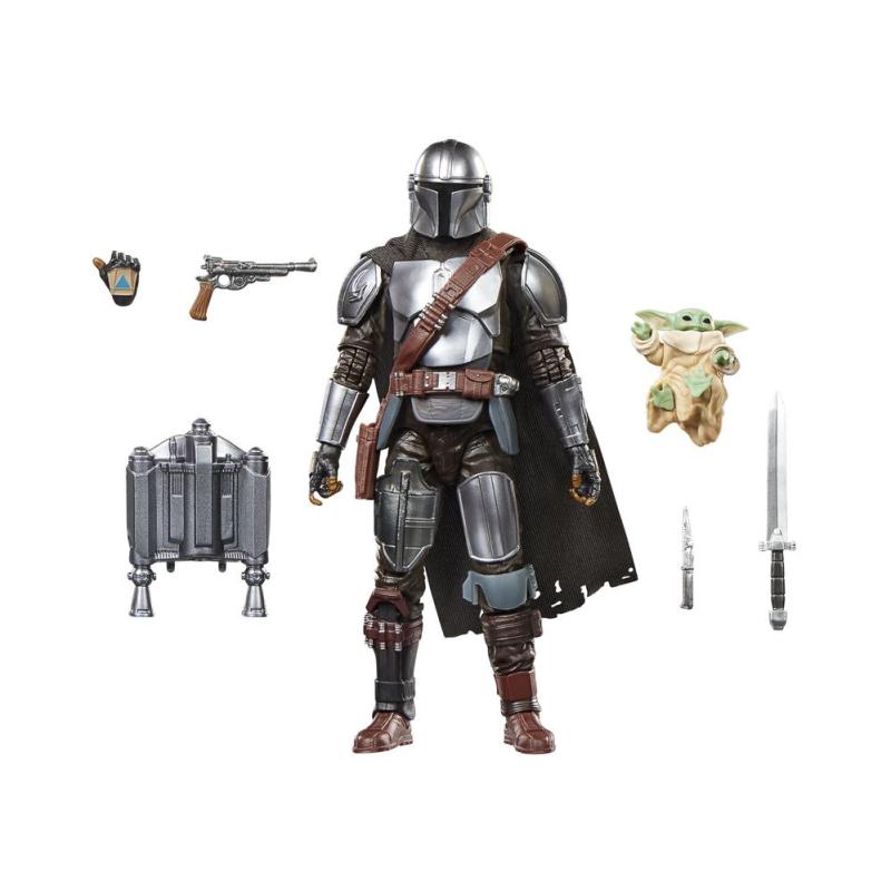 Figura hasbro star wars the black series the mandalorian and grogu