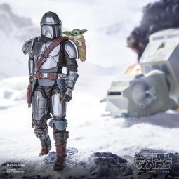 Figura hasbro star wars the black series the mandalorian and grogu
