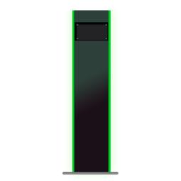 Stand para montaje en suelo de kiosko 10pos 10k - 32w