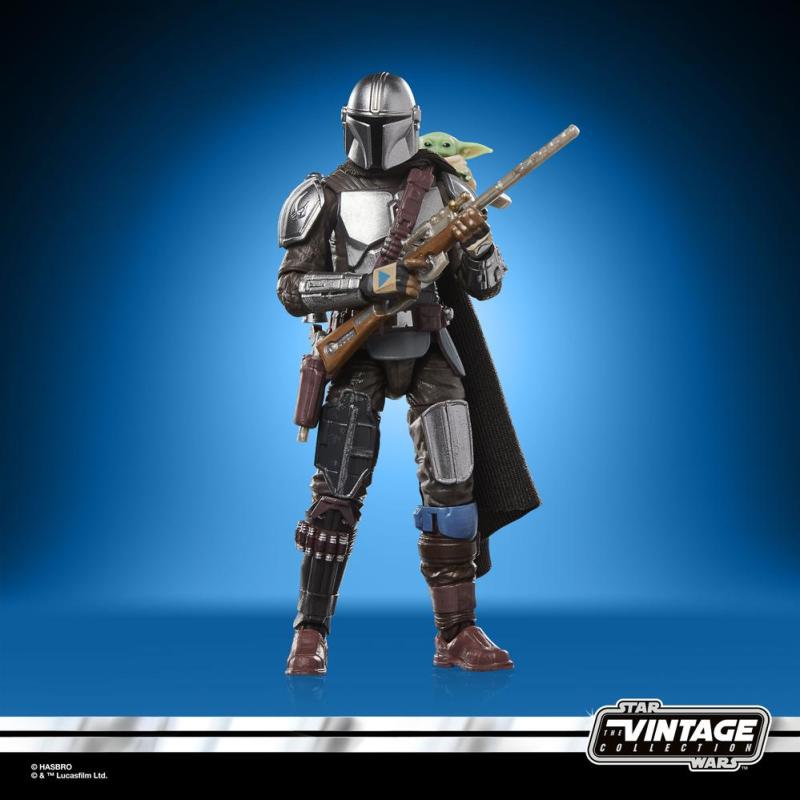 Figura hasbro star wars the mandalorian and grogu deluxe