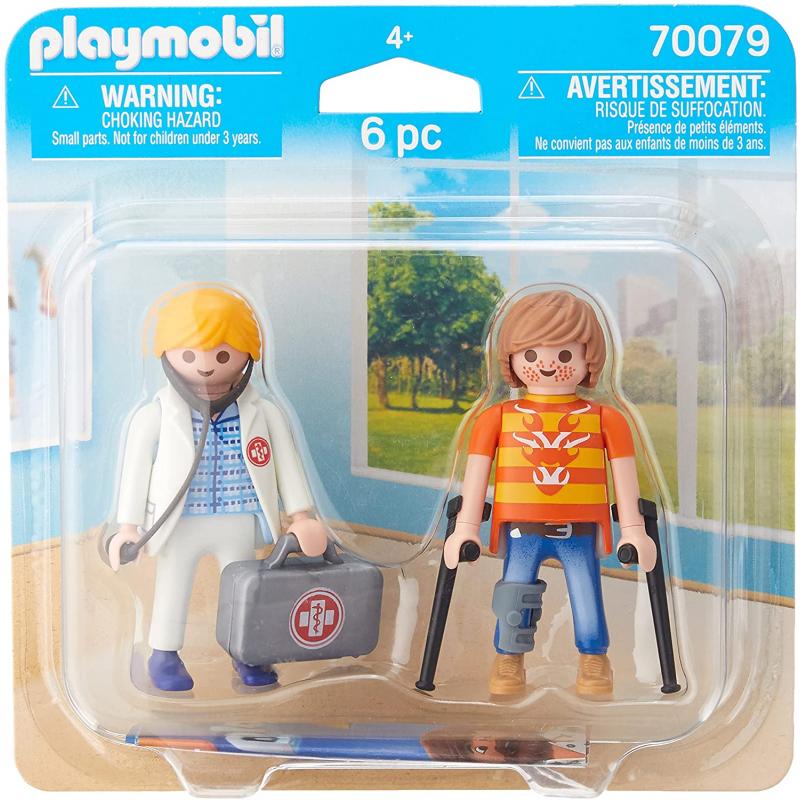 Playmobil duo pack doctora y paciente - Imagen 1