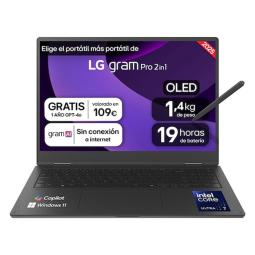 Portatil lg 16t90tp - k u7 - 258v - 32gb - ssd 1tb - 16 pulgadas - w11h