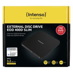 Regrabadora externa cd - dvd intenso usb 3.2 eod 400d