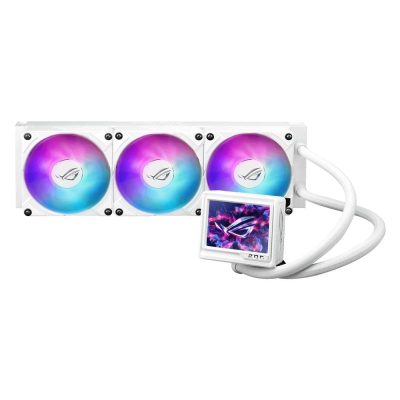 Kit refrigeracion liquida asus rog ryujin iii 360 argb extrema 3x 120mm blanca