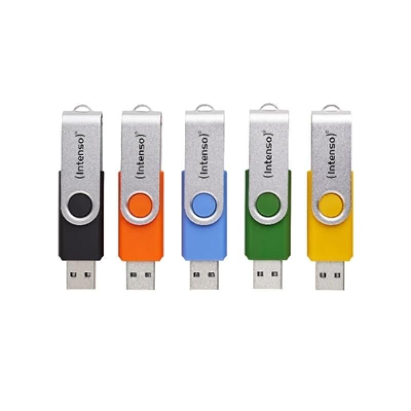 Memoria usb 3.2 intenso office line multipack 16gb 5 unidades