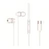 Auricular intrauditivo usb - c conceptronic brendan03w 1.2m microfono blanco