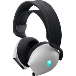 Auriculares gaming dell tri - mode inalambrico blanco