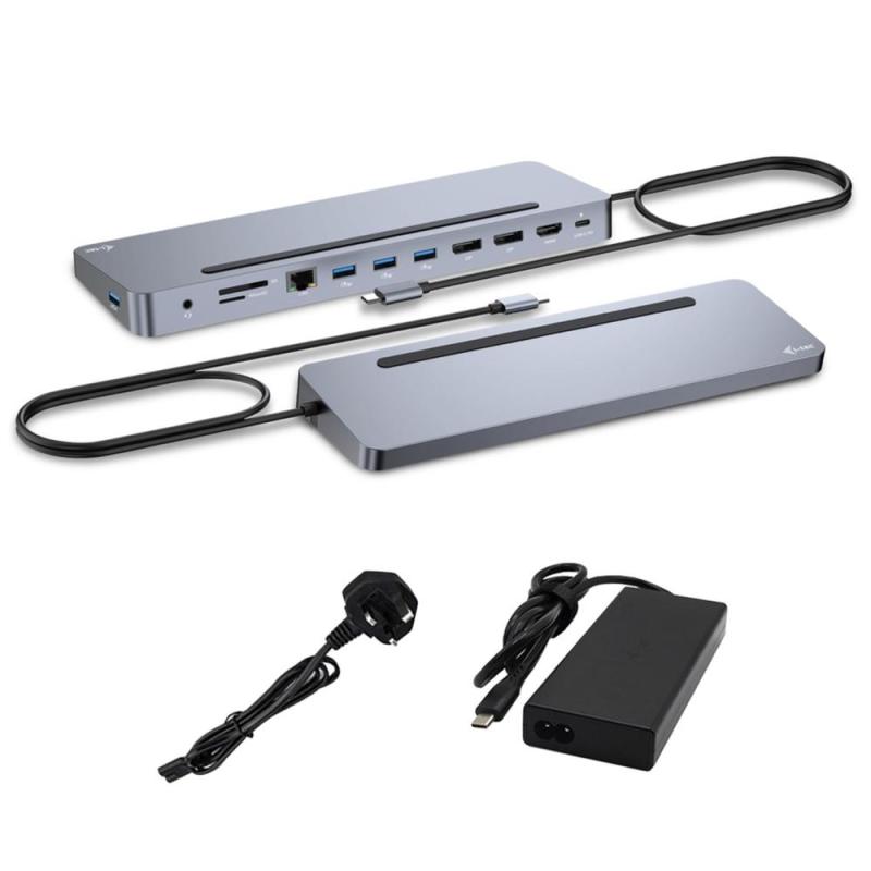 Docking station i - tec usb tipo c 12 en 1 + cargador 100w