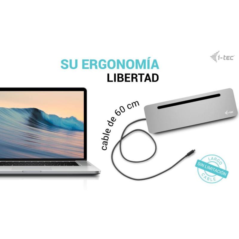 Docking station i - tec usb tipo c 12 en 1 + cargador 100w