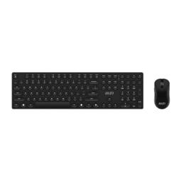 Teclado + raton msi forge k210w combo inalambrico negro
