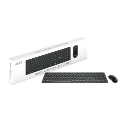 Teclado + raton msi forge k210w combo inalambrico negro
