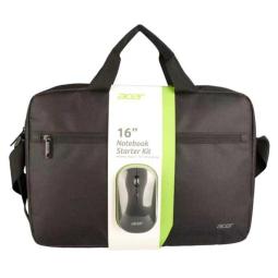 Maletin acer para portatil 16 pulgadas negro + raton