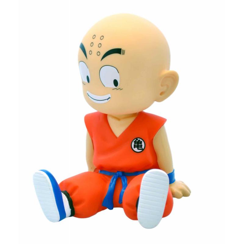 Figura hucha plastoy dragon ball krilin sentado - Imagen 1