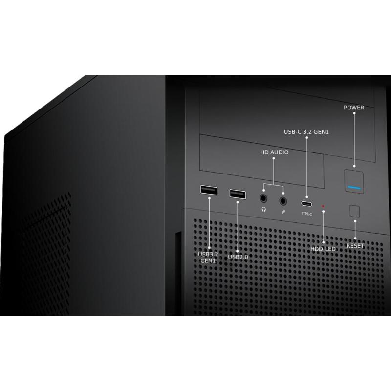 Caja ordenador coolbox atx a780 usb - c 3.2 gen1 fte.500w 80+ bronze