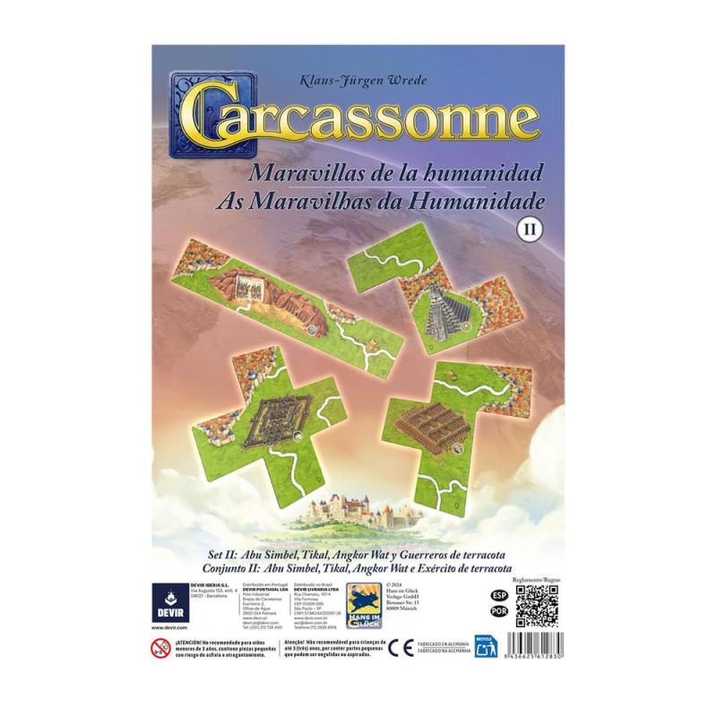 Expansión carcassonne: maravillas de la humanidad 2