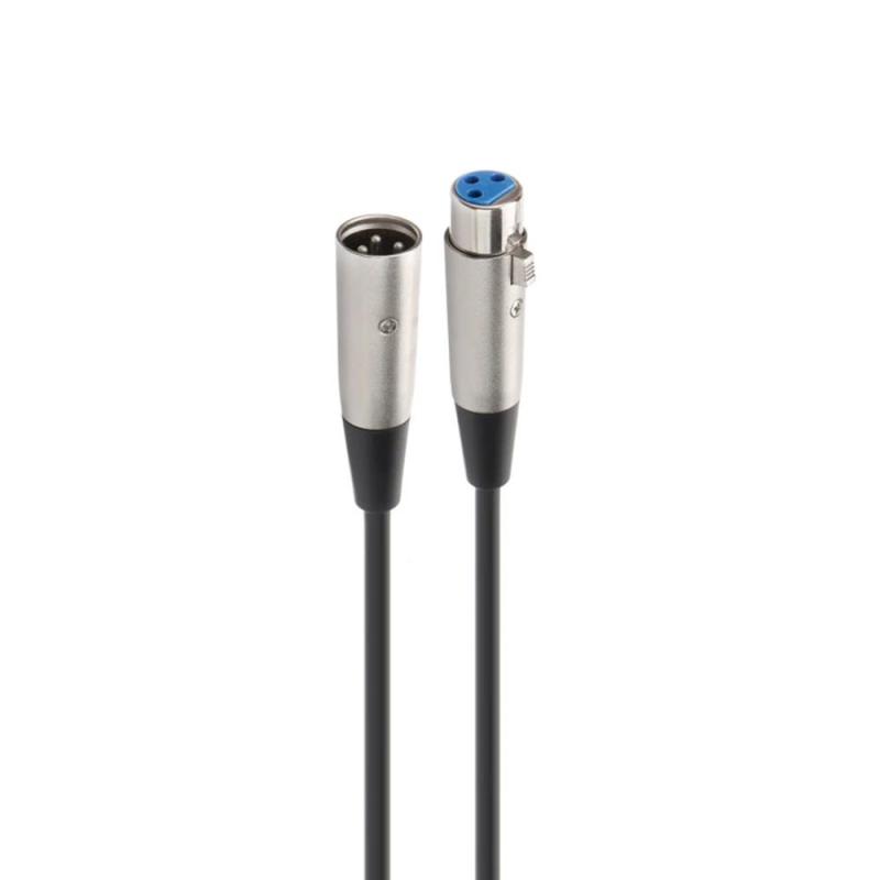 Cable xlr fonestar 5m - macho - hembra - negro
