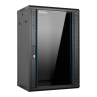 Armario rack mural 19 pulgadas phasak pro 18u 600x450 montado pho 2118