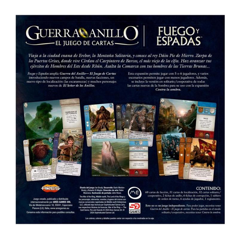 Expansión guerra del anillo: el juego de cartas fuego y espadas